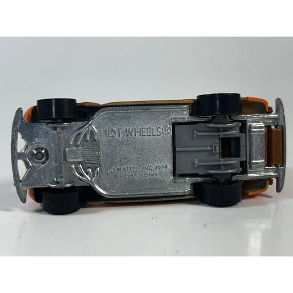 VTG 1979 HOT WHEELS 1:64 1940s WOODIE WAGON CUSTOM HI RAKERS BLACKWALL HK ORANGE - Picture 7 of 9